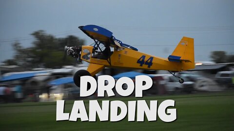 WATCH THIS AIRPLANE PILOT DROP LAND THIS SMALL PLANE