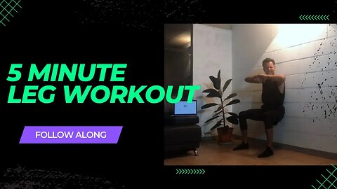 5 Minute No Equipment Leg Workout (Follow Along)