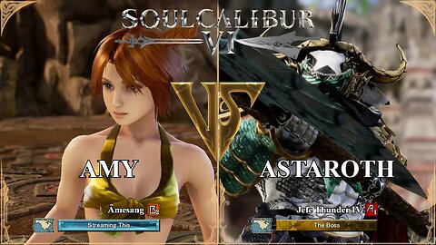 SoulCalibur VI — Amesang (Amy) VS Jefe Thunder IV (Astaroth) | Xbox Series X Ranked