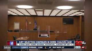 Jury selection continues in Derek Chauvin case, judge sent home several potential jurors on Day 1