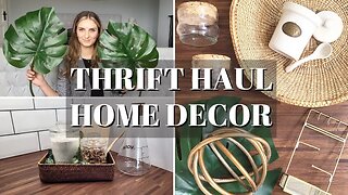 THRIFT HAUL HOME DECOR - How I decorate my home on a budget | BIG Haul