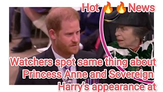 Watchers spot same thing about Princess Anne and Sovereign Harry's appearance at