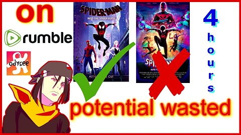 4 hour spider verse 1 and 2 is awful is on rumble and odysee