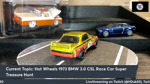 Hot Wheels 1973 BMW 3.0 CSL Race Car Super Treasure Hunt