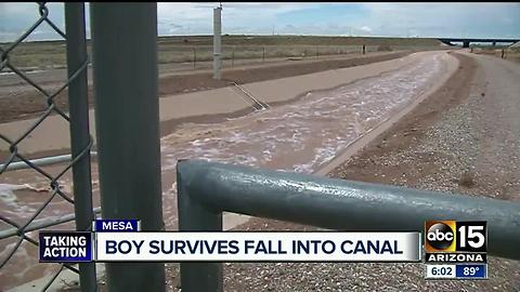11-year-old stuck in Mesa canal during storm