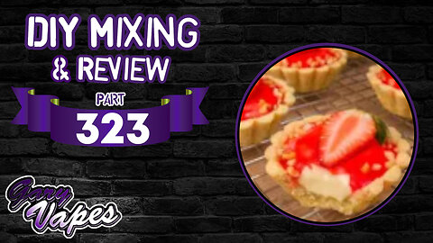 DIY E juice Mixing and Review! Mini Strawberry Cream Pie By francisit