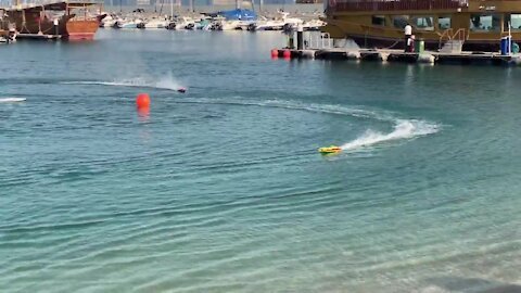 RC Boats RACE In Abu Dhabi Traxxas M41 Spartan Mono Pro boat Horizon