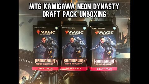 MTG Kamigawa Neon Dynasty Draft Pack Unboxings - Nice RARES & a MYTHIC
