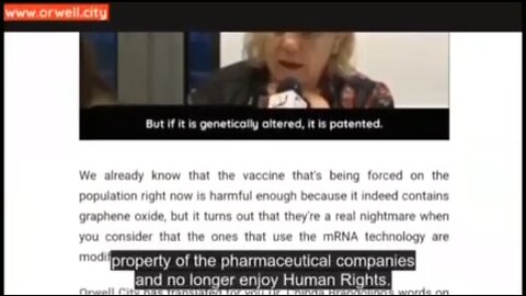 Vaccine makes you mutant material that is owned by Pharma
