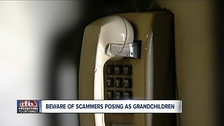 Fake grandchildren scam aback again
