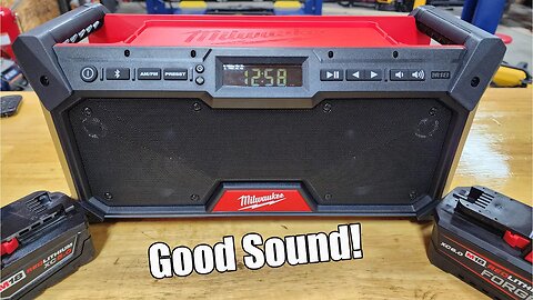 Huge Sound, Small Package! Milwaukee M18 Bluetooth Jobsite Radio Review 2952-20