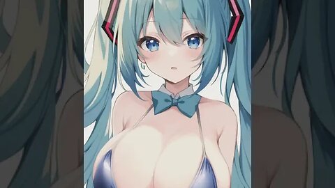 Hatsune Miku, VOCALOID, Boobs-Tilts, Big-Boobs. (初音ミク, ボーカロイド, 乳揺れ, 巨乳)[初音未來, 乳搖, 奶子]