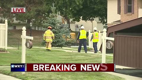 Gas leak in Northville Township