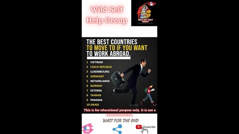 🔥The best countries to work abroad🔥#shorts🔥#motivation🔥#wildselfhelpgroup🔥23 march 2022🔥
