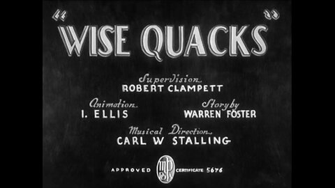 1939, 8-5, Looney Tunes, Wise Quacks