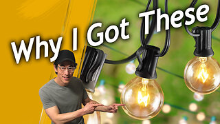 Compare During The Day, Evening, Night Time, G40 Incandescent Bulb String Lights, Product Links