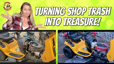 Turning Shop Trash into Treasure. Will it run? Briggs Engine Swap. Restoration Repair Fix
