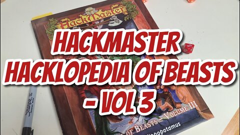 Hackmaster Hacklopedia of Beasts 3