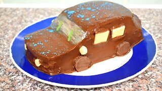 EASY DIY Birthday Car Cake From Scratch with NO TOOLS | Granny's Kitchen Recipes