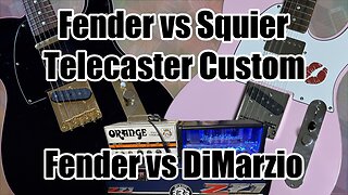 Fender vs Squier Telecaster Custom