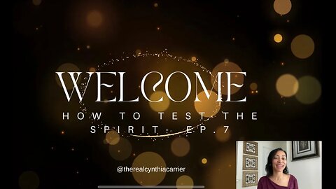 HOW TO TEST THE SPIRIT - EP. 7 @therealcynthiacarrier
