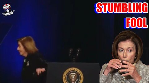 Nancy Pelosi Stumbles Off Podium at Harry Reid's Memorial