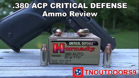 .380 ACP Hornady CRITICAL DEFENSE Ammo Review