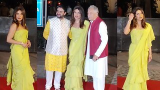 Priyanka chopra with brother and parineeti dad at the engagement ceremony of Parineeti and Raghav❤️💃