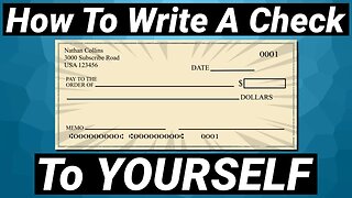 How To Write A Check To Yourself