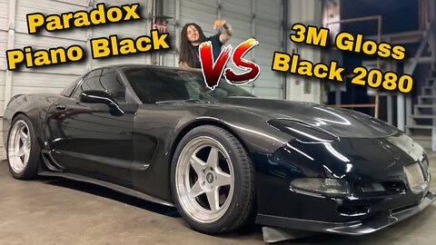 Mike Myke’s C5 Vette Gets Another Makeover | Paradox PET Piano Black VS 3M 2080 Gloss Black