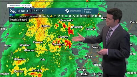 Meteorologist Brandon Wholey Tracking Rain In Green Country