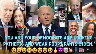 Biden Quitting Makes Democrats Look Pathetic. 😀😁😅😂🤣😈🖕💩👖🇺🇸