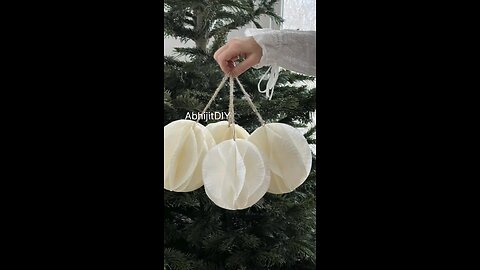 DIY CHRISTMAS paper decoration