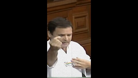 Rahul Gandhi in parliament