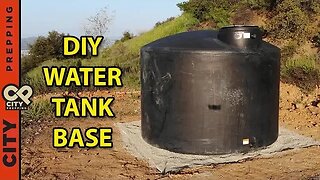 How to build an underground foundation for a water tank - DIY