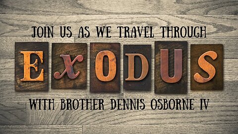 "To Repent Or Not To Repent, That Is The Question: Traveling Through Exodus" Sunday School (3/26/23)