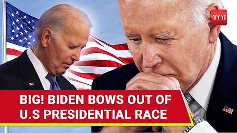 Trump Prevails As Biden Bows Out After Dems Pressure; Won't Seek Reelection As U.S. President