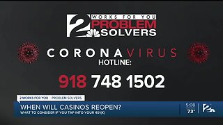 Problem Solvers Coronavirus Hotline: When will casinos reopen?