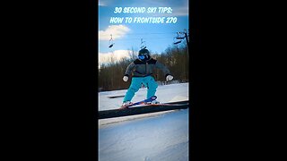 How To FS 270 On Skis!! #shorts #skiing #ski