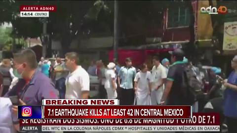 Strong earthquake strikes Mexico City