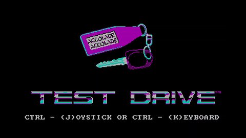 Test Drive (PC - 1987) playthrough with Corvette