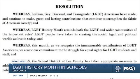 Lee County Schools to discuss LGBT history month