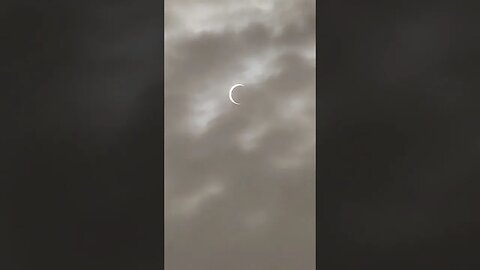 Eclipse shot from a moving Amtrak train, 14 Oct 2023