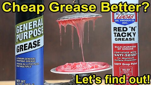 Is Cheap Grease better than Lucas Red N Tacky? Let's find out! Bearing Grease Test Episode 1
