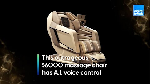 This outrageous massage chair has A.I voice control and blackout-proof power