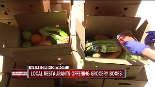 Local restaurants offering produce along with carry-out orders