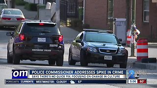 Police commissioner addresses spike in crime