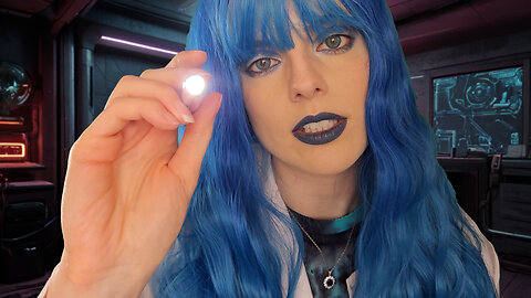 ASMR Cyberpunk Vampire Eye Exam w/ Penlight | Vamp MediCorp