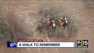 Two people trapped in Queen Creek wash rescued
