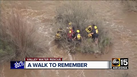 Two people trapped in Queen Creek wash rescued